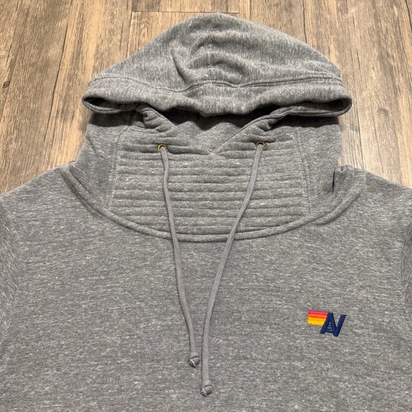 NEW Aviator Nation Ninja Pullover Hoodie in Heather Grey Sweatshirt Dust Bag XL - Picture 7 of 16